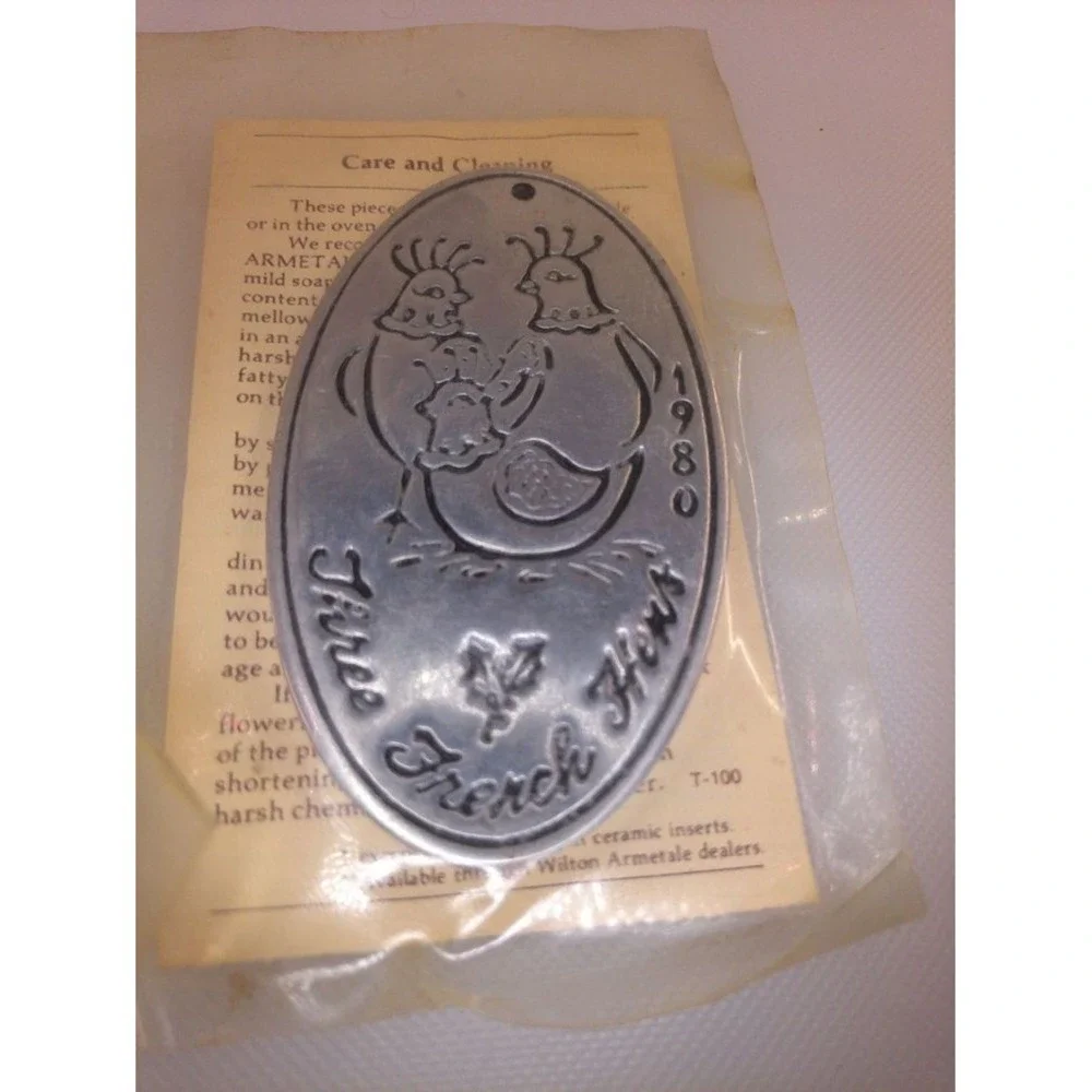 WILTON ARMETALE‎ Ornament Adult OS Silver Excellent Twelve Days of Christmas